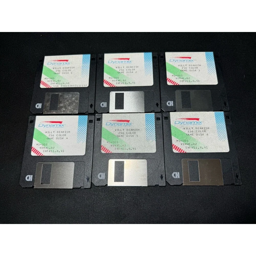 The Adventures of Willy Beamish rare Floppy Dynamix Sierra family